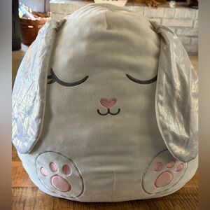 Squishmallows 2018 Daisy the White Rabbit Justice Exclusive 16" Plush Easter